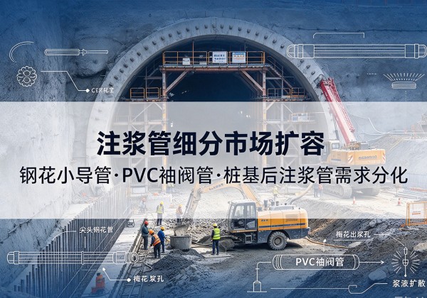 鹰潭注浆管细分市场扩容，隧道钢花小导管、PVC 袖阀管、桩基后注浆管需求分化